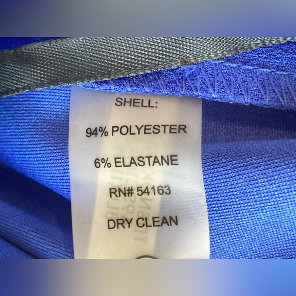 Tommy Hilfiger Vibrant Blue Cropped Belted Jumpsuit - Picture 10 of 10